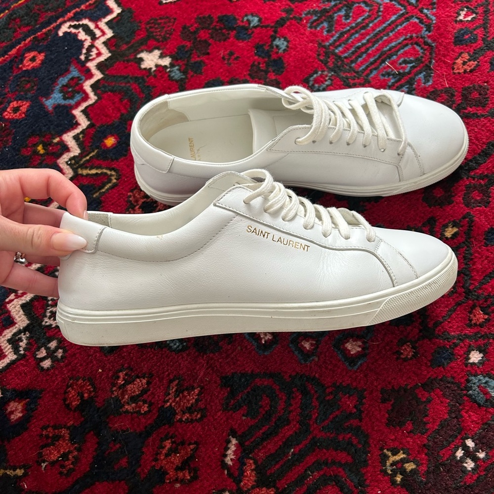 Saint Laurent white Leather Sneakers